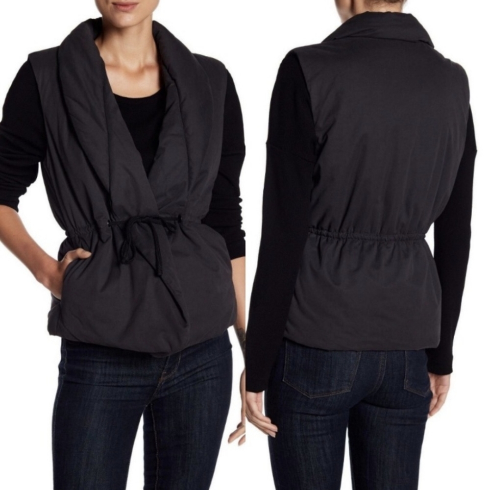 James Perse Tie Puffer Vest